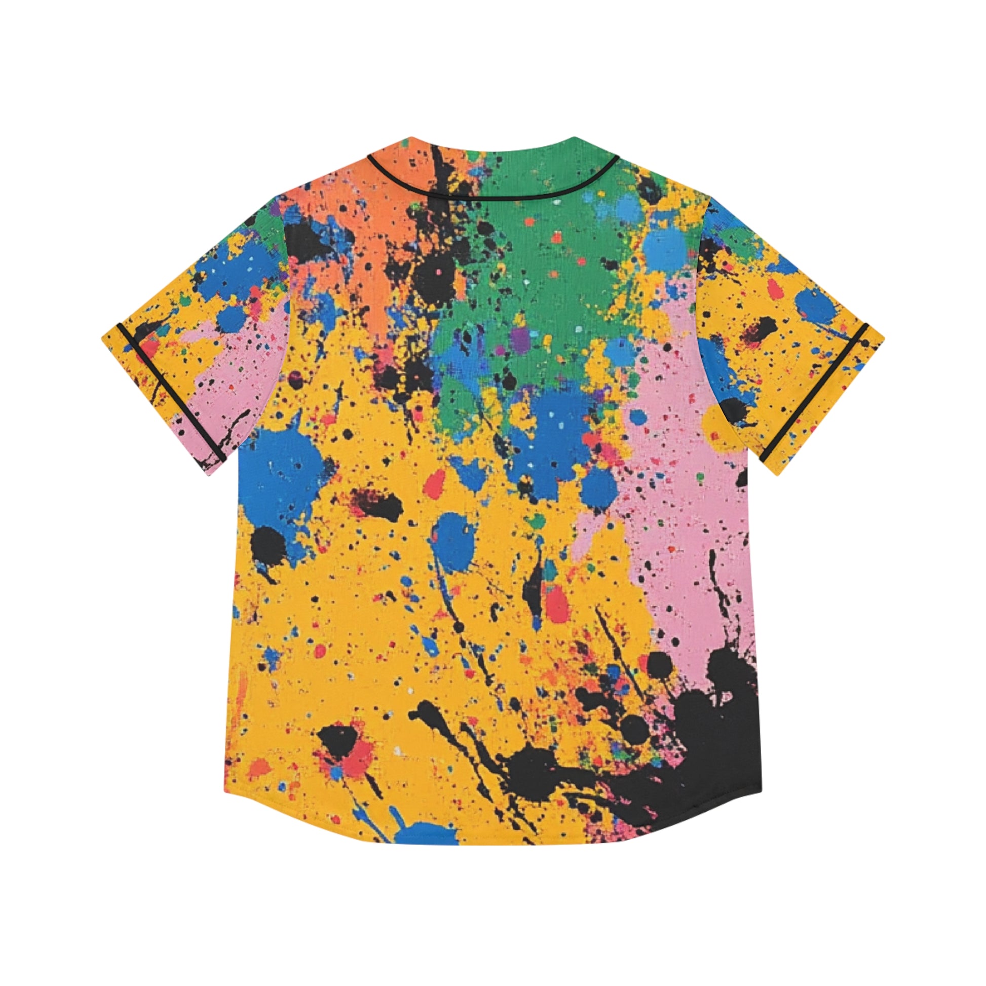 The Colors Of Paint Splatter Women's Baseball Jersey (AOP), Artsulli - Art is Long, Life is Short, All Over Prints, , , , , , , 