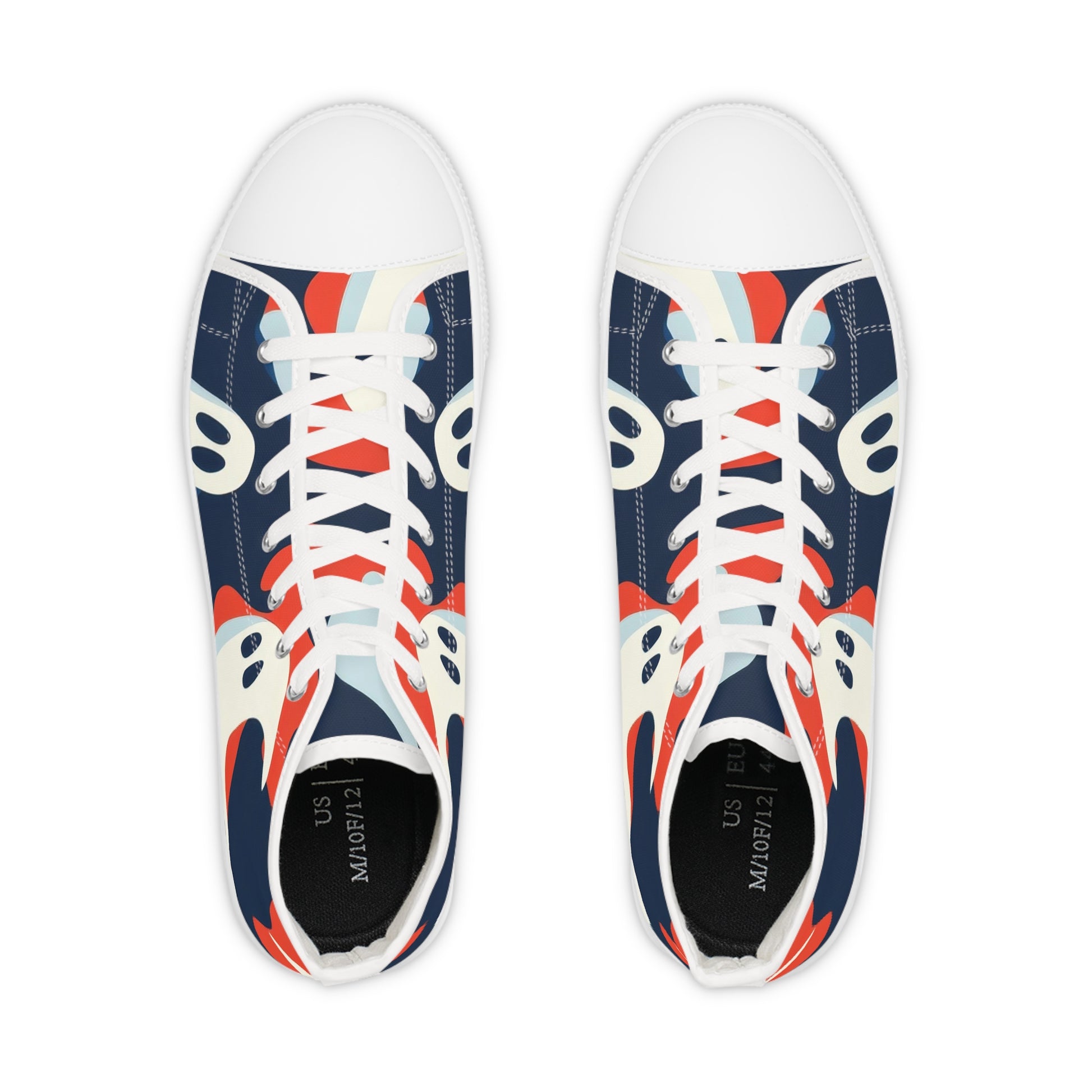 Camo Ghosts Men's High Top Sneakers, Artsulli - Art is Long, Life is Short, Shoes, , , , , , , 