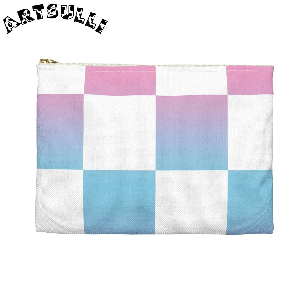 JAKKOUTTHEBXX Vaporwave Check Accessory Pouch JAKKOUTTHEBXX Artsulli