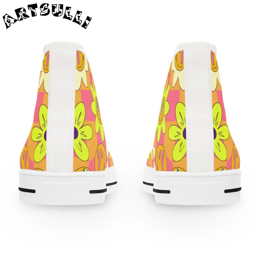JAKKOUTTHEBXX Trippy Sour Face Rave Women’s High Top Sneakers