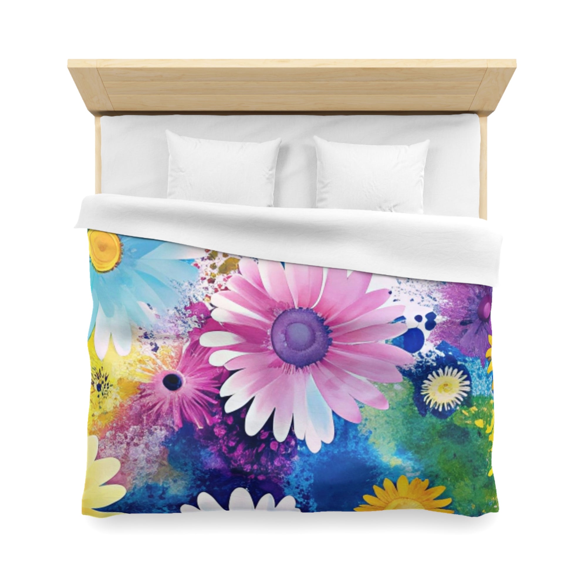 Magical Flower Explosion Multi-Color Microfiber Duvet Cover, Artsulli - Art is Long, Life is Short, Home Decor, , , , , , , 