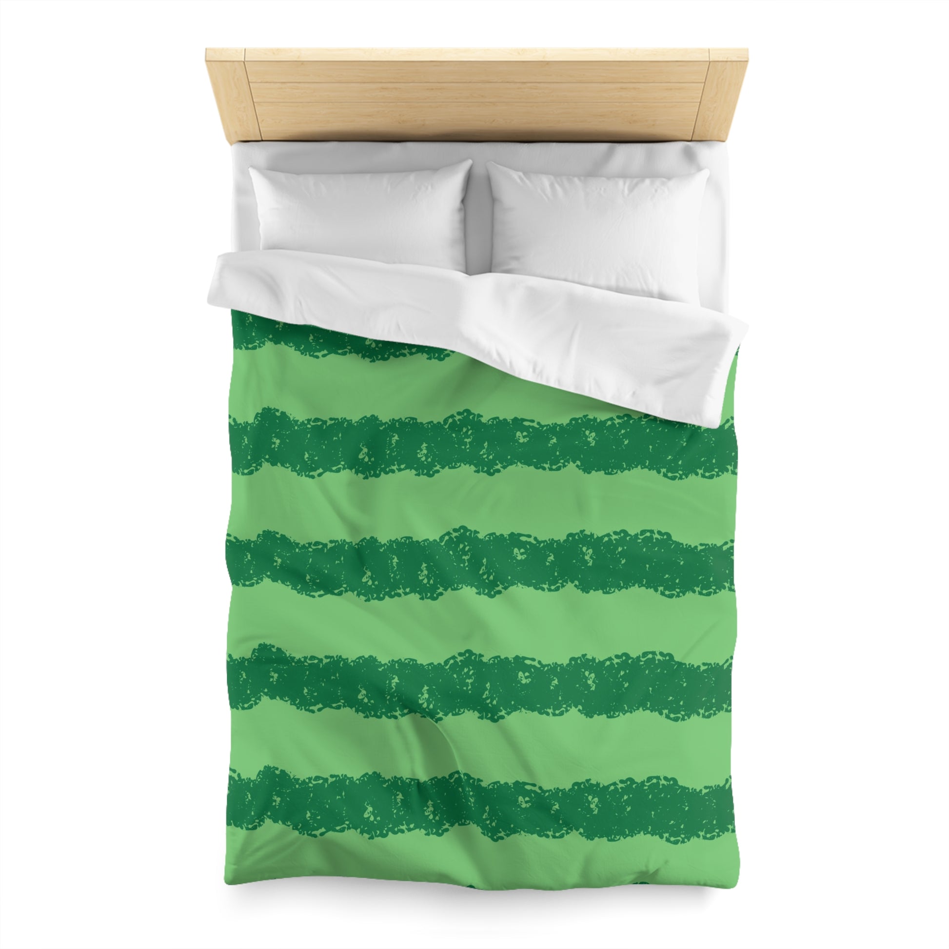 Watermelon Green Microfiber Duvet Cover, Artsulli - Art is Long, Life is Short, Home Decor, , , , , , , 