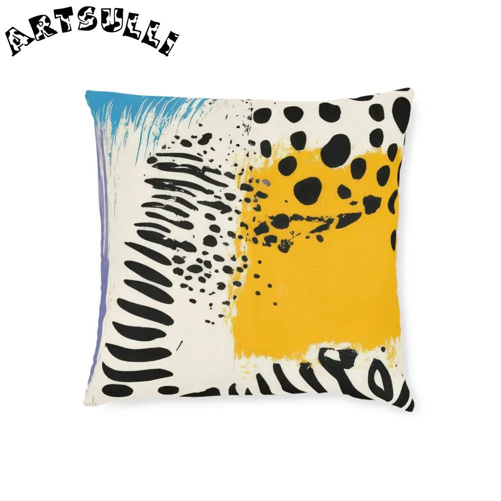 JAKKOUTTHEBXX Rae Zebra Rhapsody Square Pillow JAKKOUTTHEBXX
