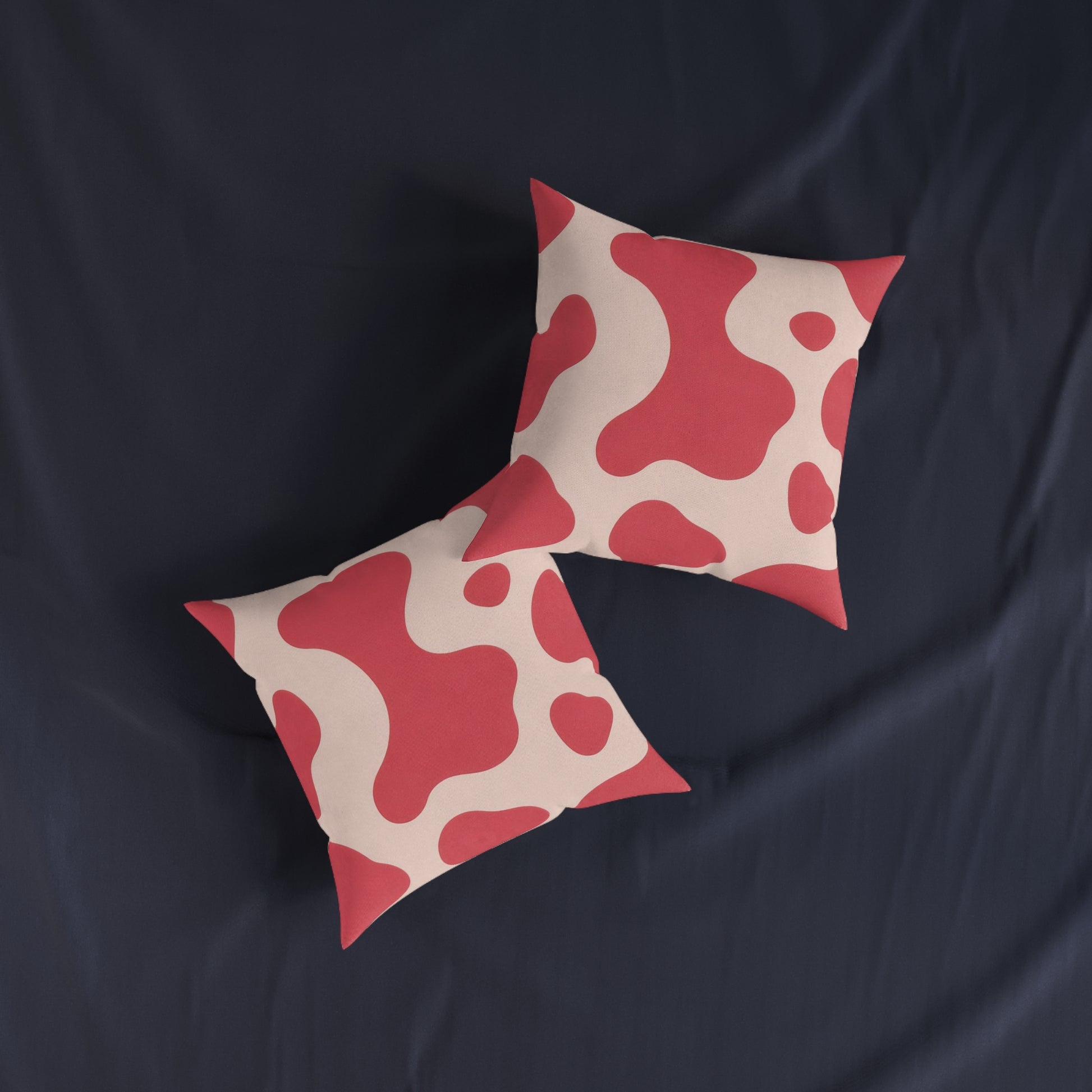 Red Jungle Cow Square Pillow, Artsulli - Art is Long, Life is Short, Home Decor, , , , , , , 