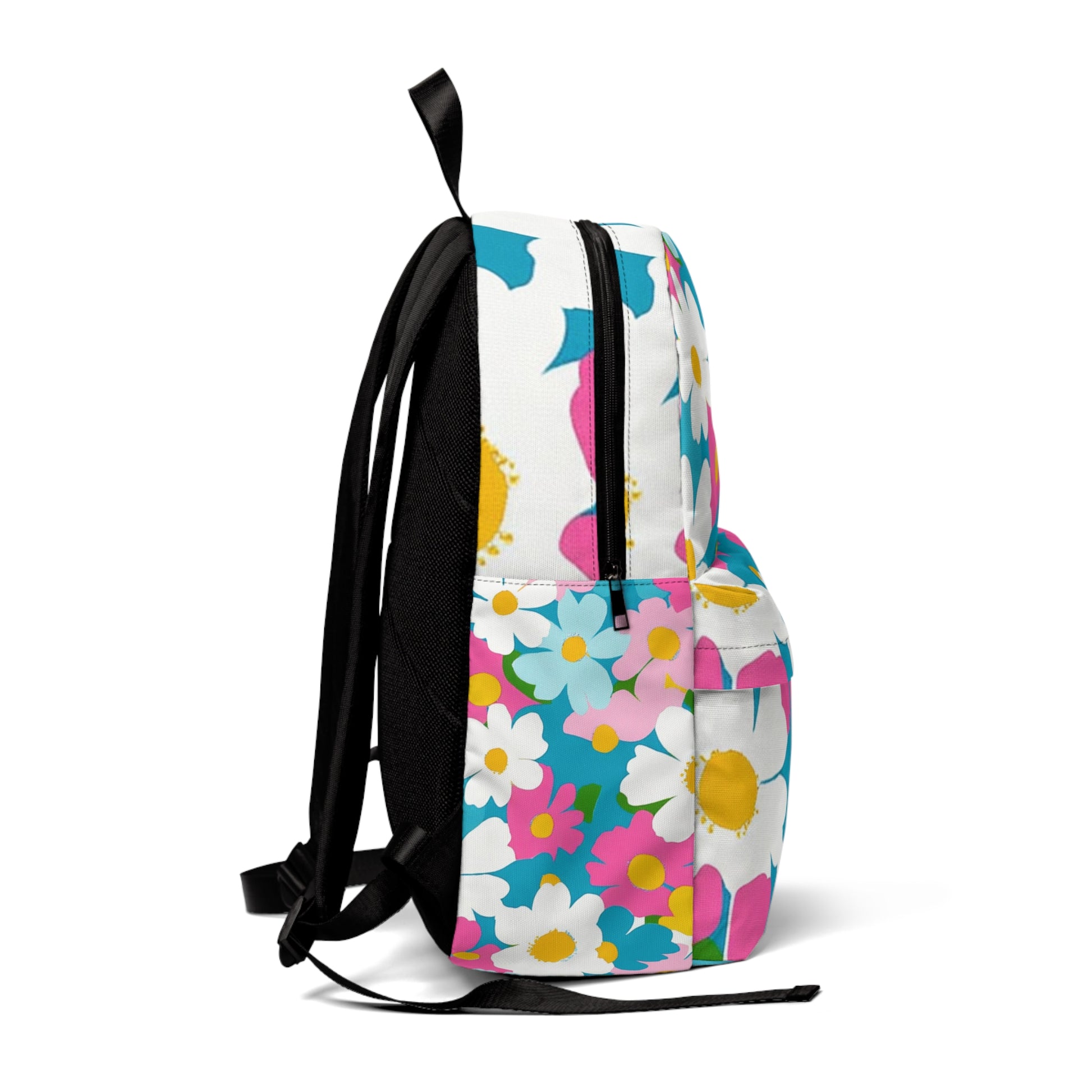 Flowers Multi-Color Unisex Classic Backpack, Artsulli - Art is Long, Life is Short, Bags, , , , , , , 
