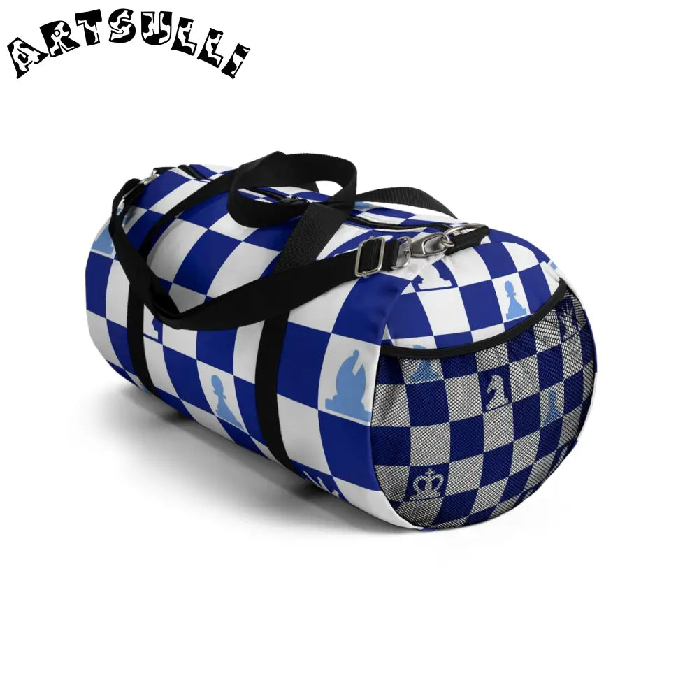 JAKKOUTTHEBXX Checkered Chess Mobile Storage Duffel Bag 2025
