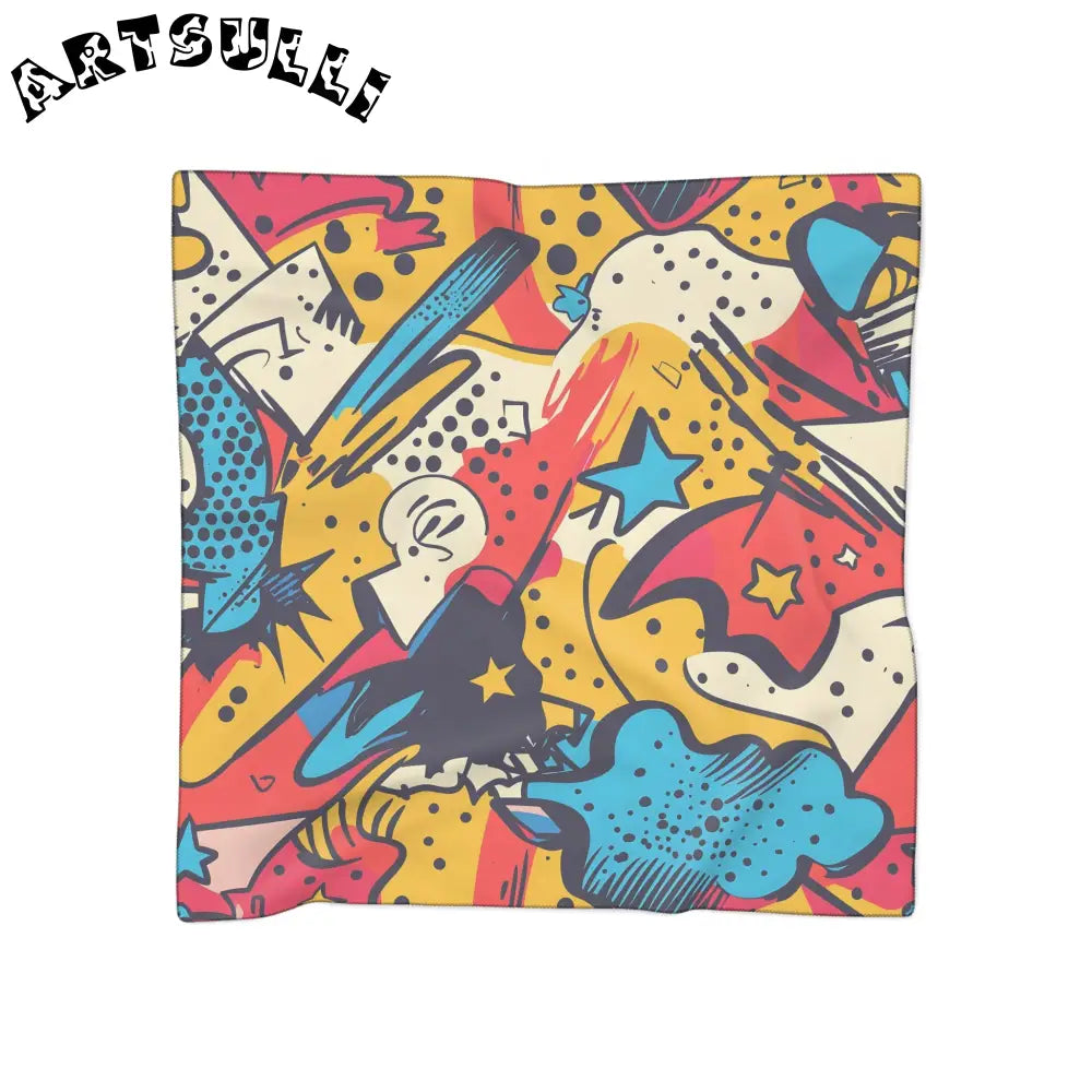 JAKKOUTTHEBXX Comic x Pop Art Poly Scarf JAKKOUTTHEBXX Artsulli