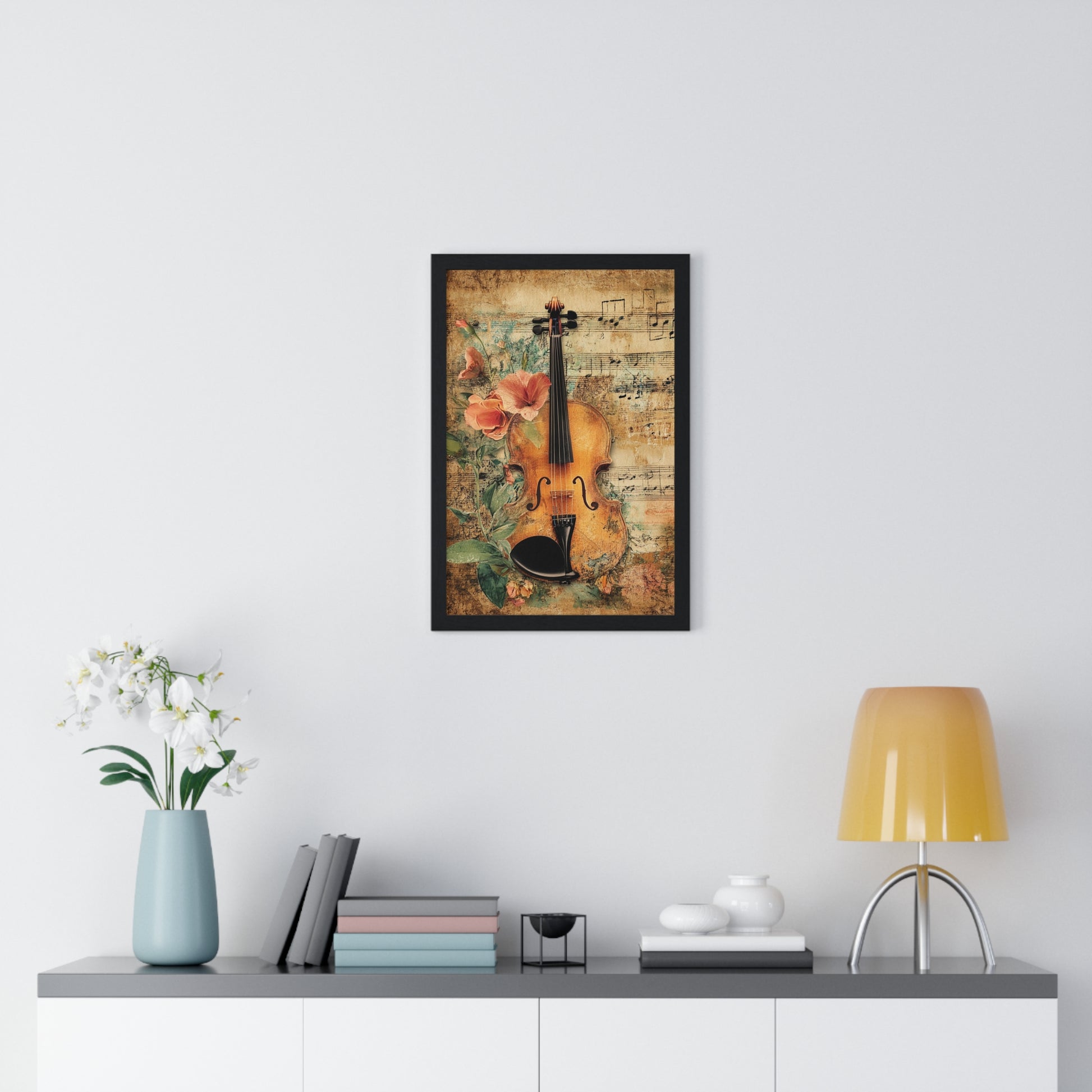 Violin Type Beat Art Vertical Framed Poster, Artsulli - Art is Long, Life is Short, Poster, , , , , , , 