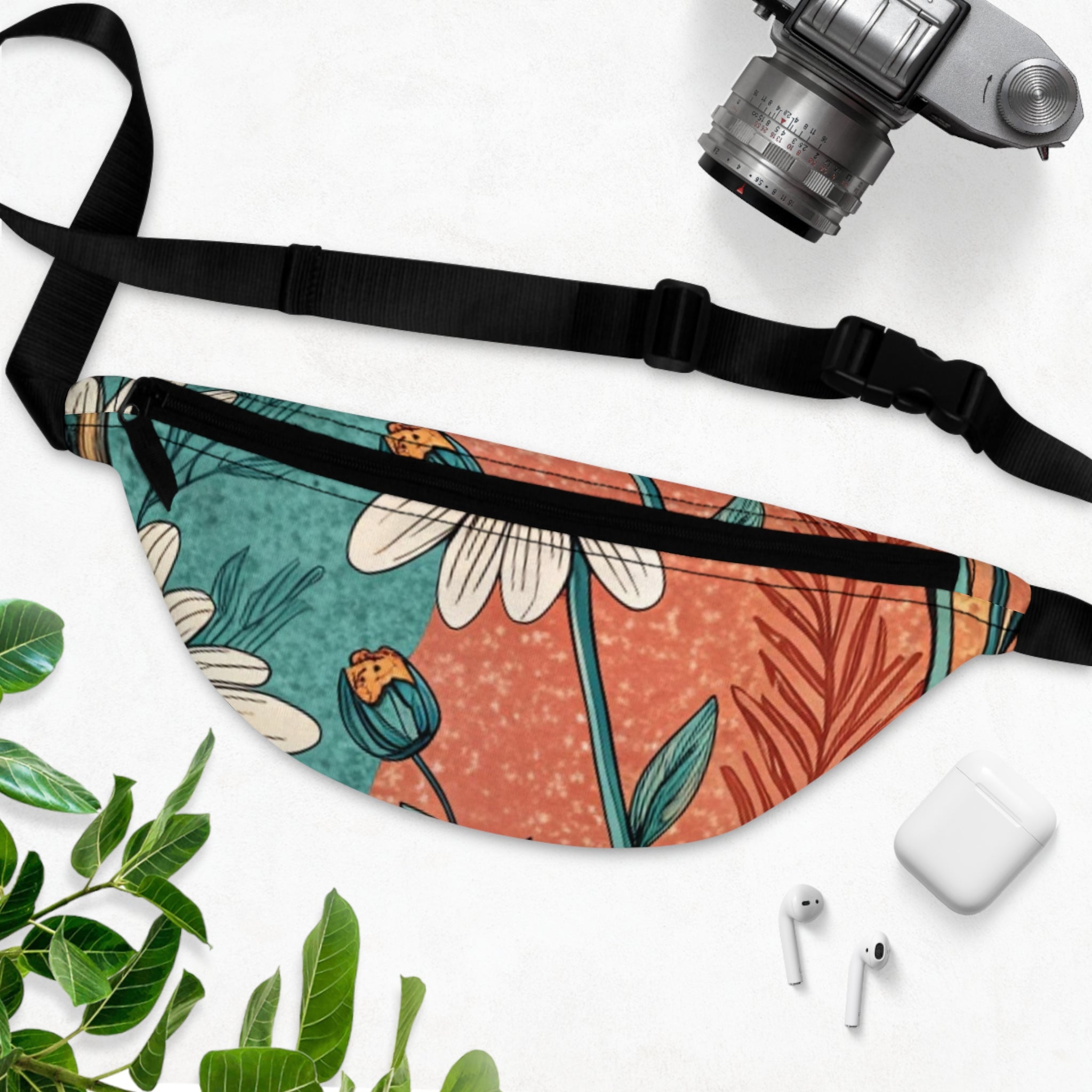Retro Daisy Dream Fanny Pack, Artsulli - Art is Long, Life is Short, Bags, , , , , , , 