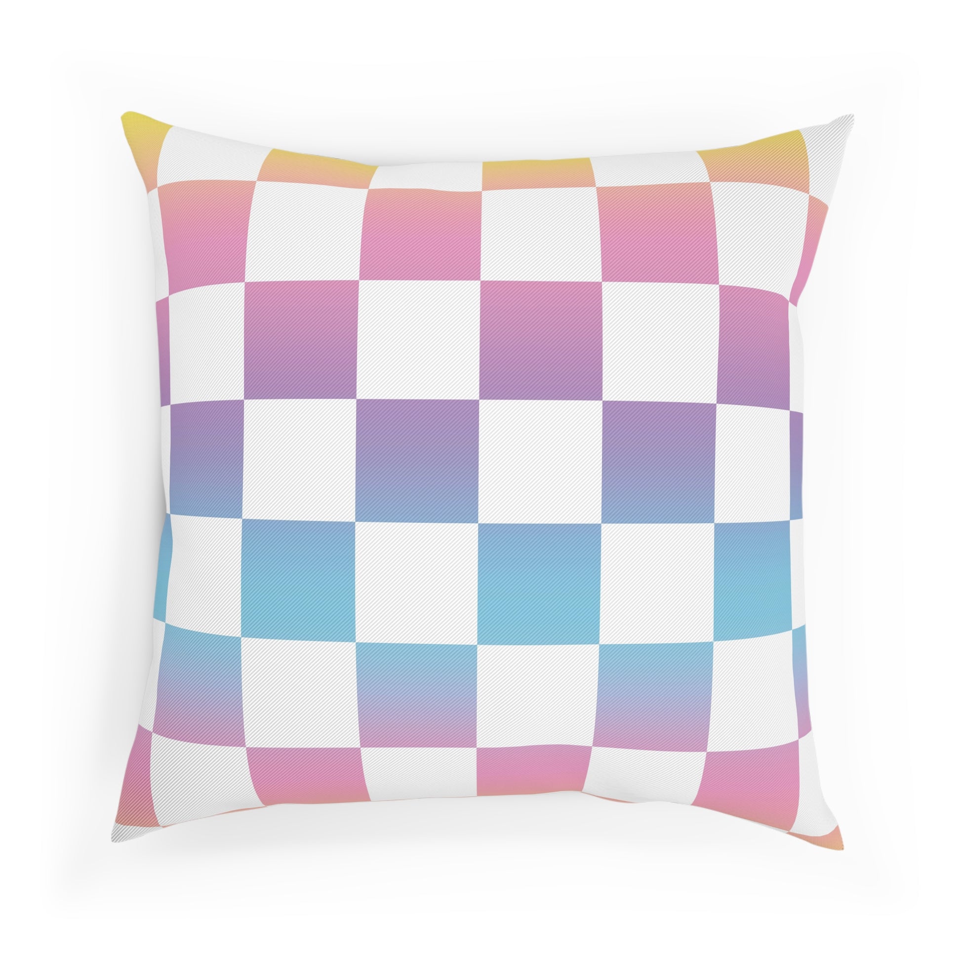 Vaporwave Check Cushion, Artsulli - Art is Long, Life is Short, Home Decor, , , , , , , 