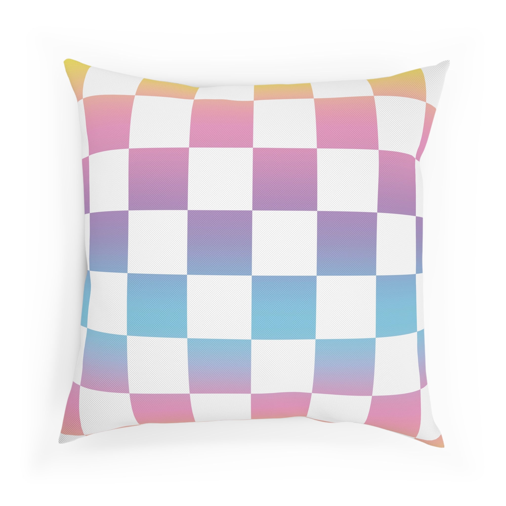 Vaporwave Check Cushion, Artsulli - Art is Long, Life is Short, Home Decor, , , , , , , 