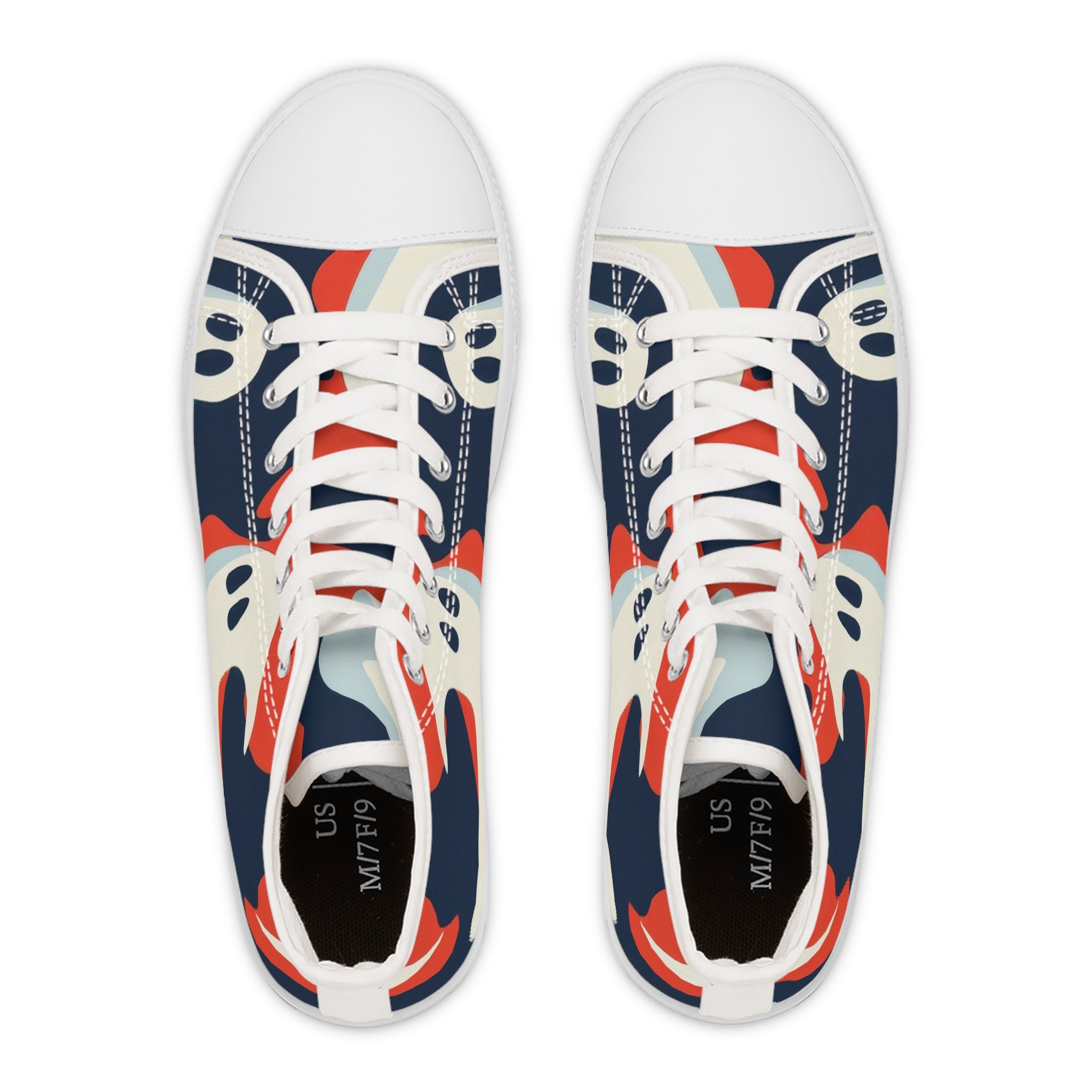 Camo Ghosts Women's High Top Sneakers, Artsulli - Art is Long, Life is Short, Shoes, , , , , , , 