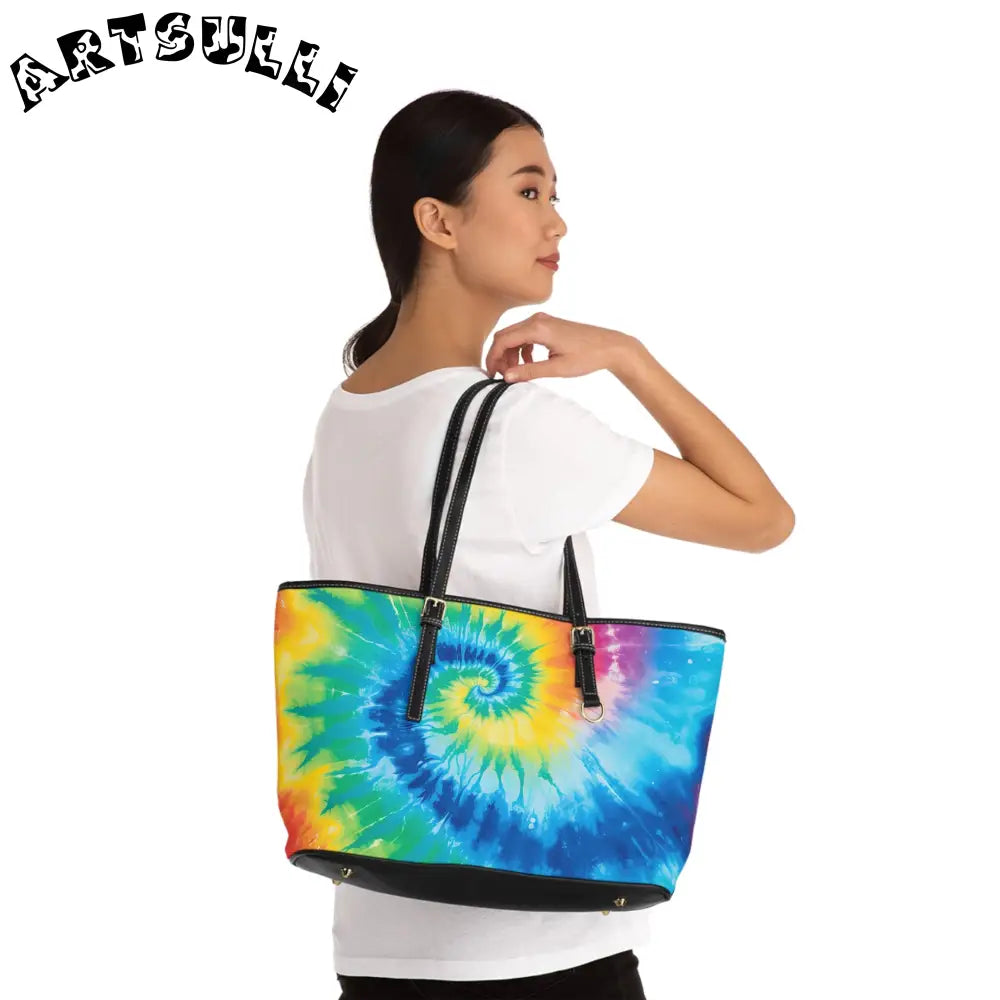 JAKKOUTTHEBXX Tie Dye Faux Leather Shoulder Bag 2025