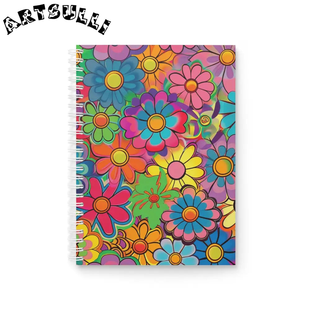 JAKKOUTTHEBXX Chromatic Daisy Dream Spiral Notebook JAKKOUTTHEBXX