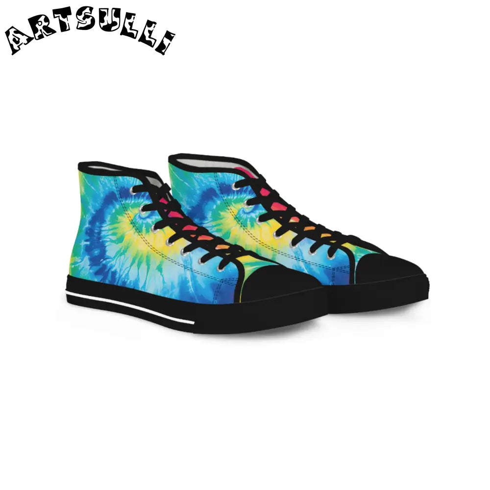 JAKKOUTTHEBXX Tie-Dye High Top Canvas Sneakers 2025