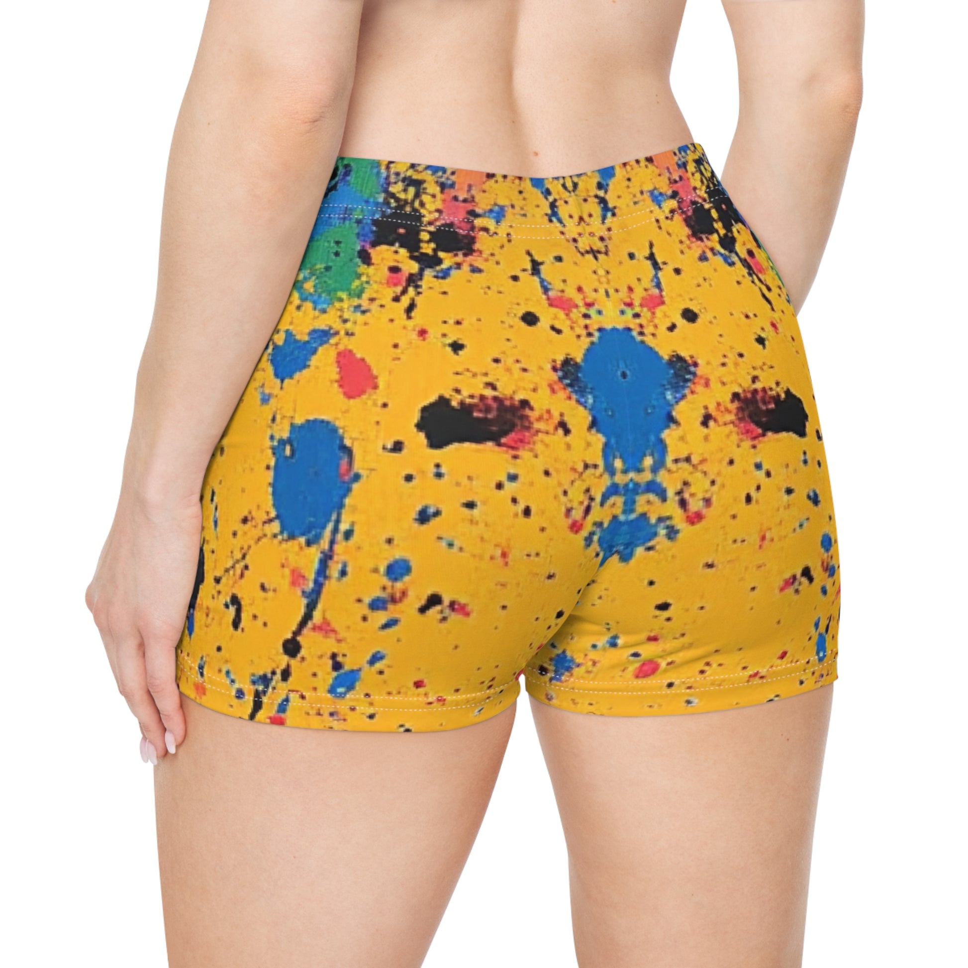 The Colors Of Paint Splatter Women's Shorts (AOP), Artsulli - Art is Long, Life is Short, All Over Prints, , , , , , , 