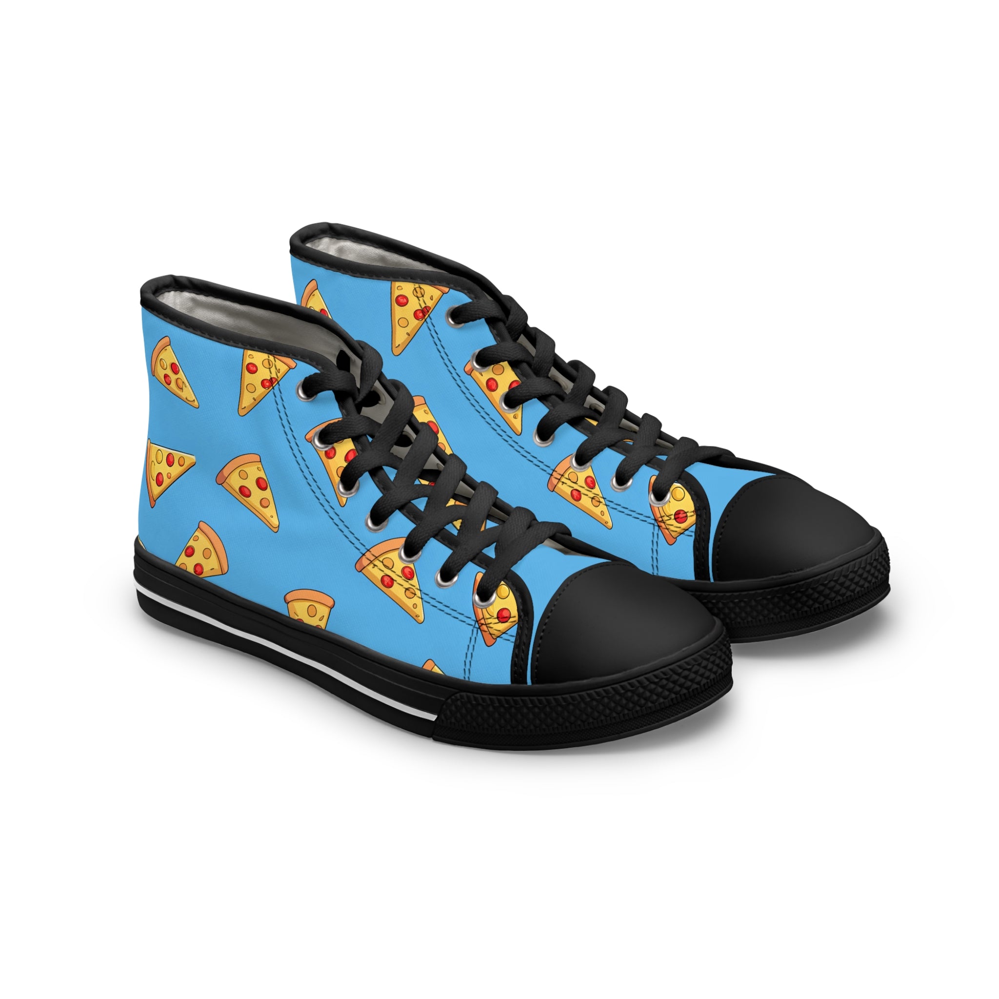 Blue Pizza Dreamscape Women's High Top Sneakers, Artsulli - Art is Long, Life is Short, Shoes, Size, US 5.5, Color, Black sole, , , 17003674165849916125