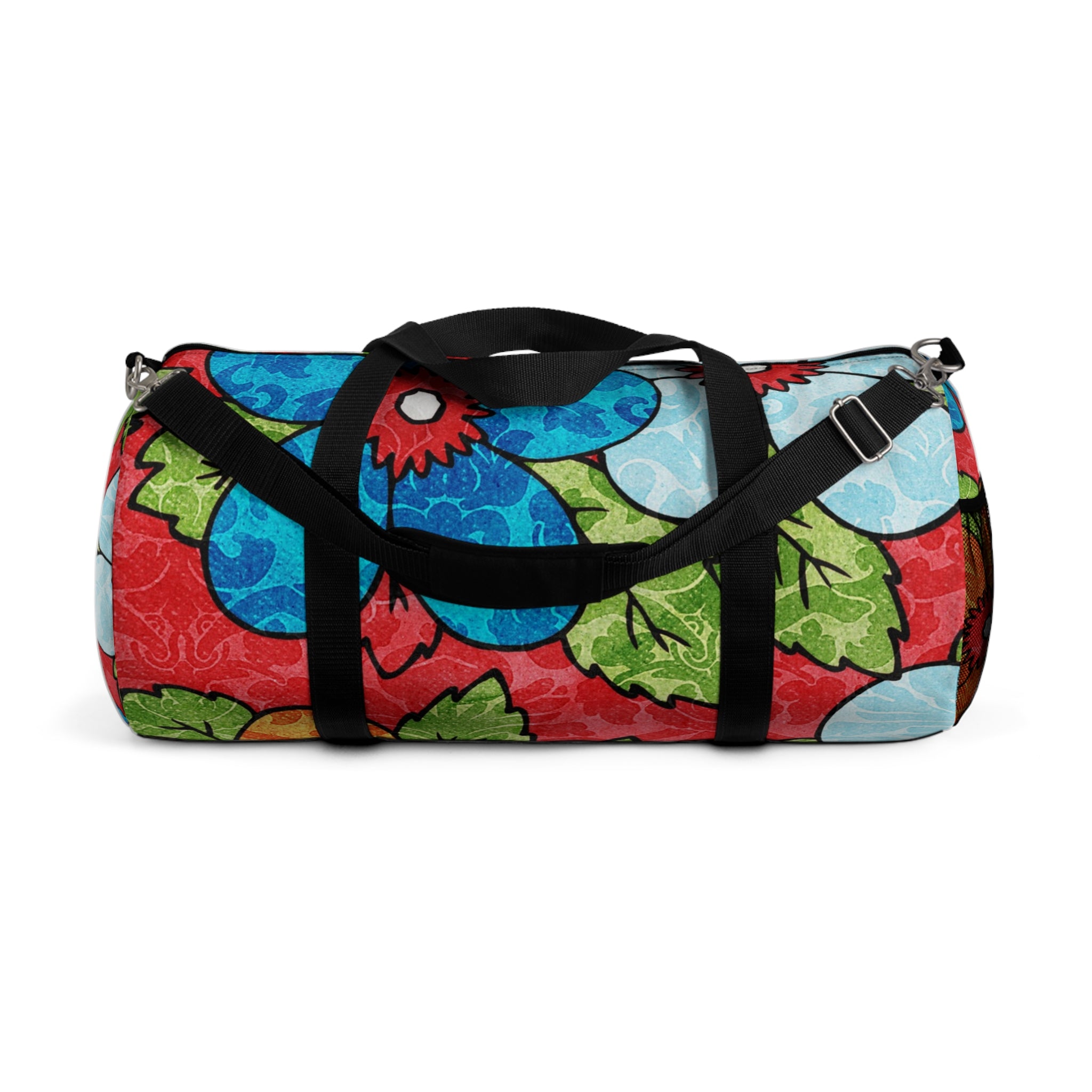 Groovy Red Floral Kl Duffel Bag, Artsulli - Art is Long, Life is Short, Bags, Size, Large, , , , , 29960969154914118046
