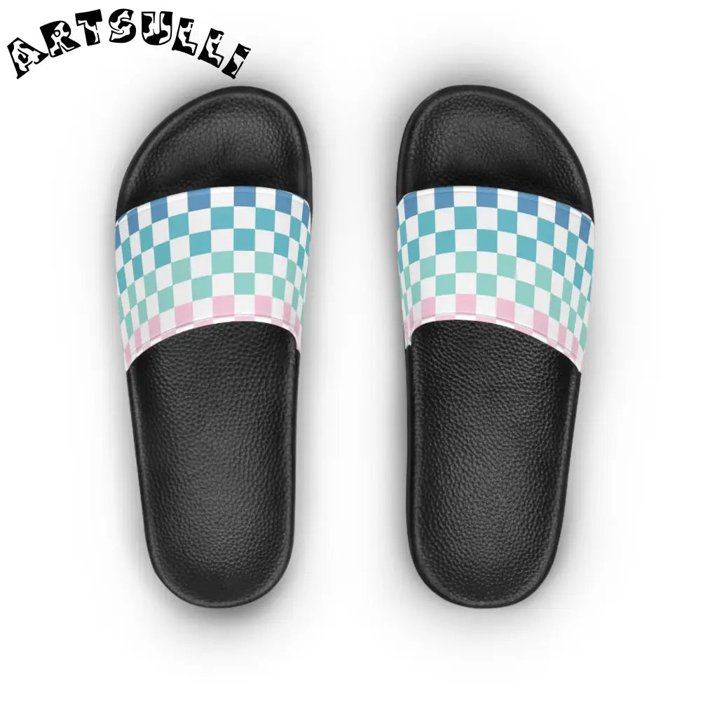 JAKKOUTTHEBXX Vaporwave Rainbow Checkerboard Multi-Color Women’s