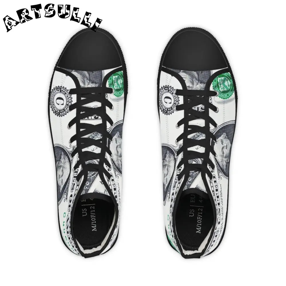 JAKKOUTTHEBXX Dollar Bill High Tops with Deodorant Memory Foam 2025