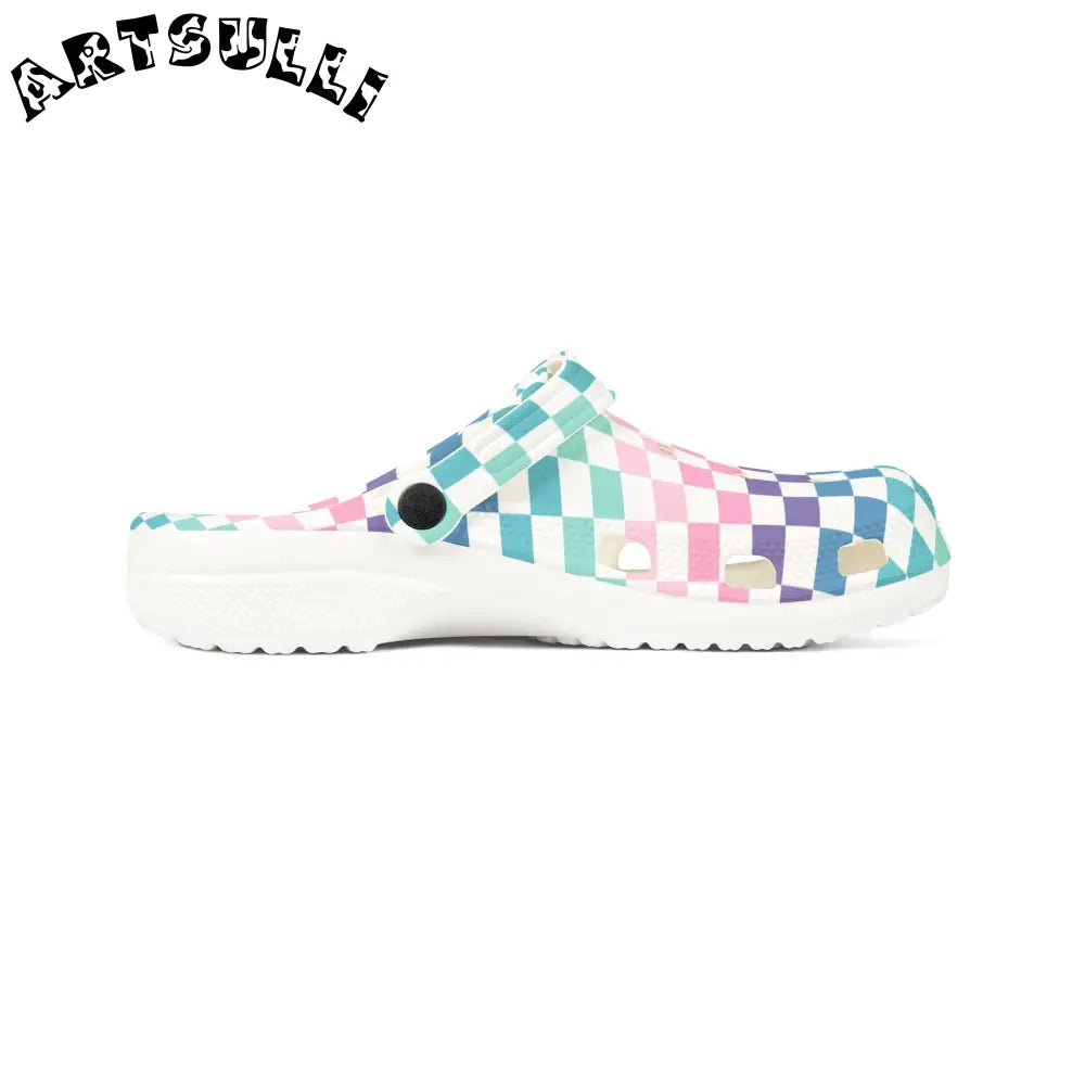 JAKKOUTTHEBXX Vaporwave Rainbow Checkerboard Multi-Color EVA Foam