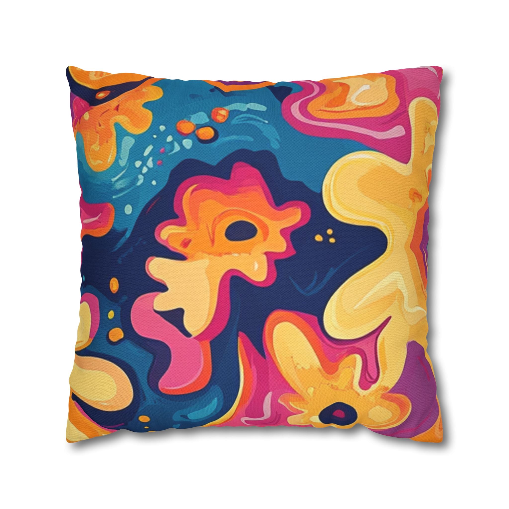 Spun Polyester Square Pillowcase