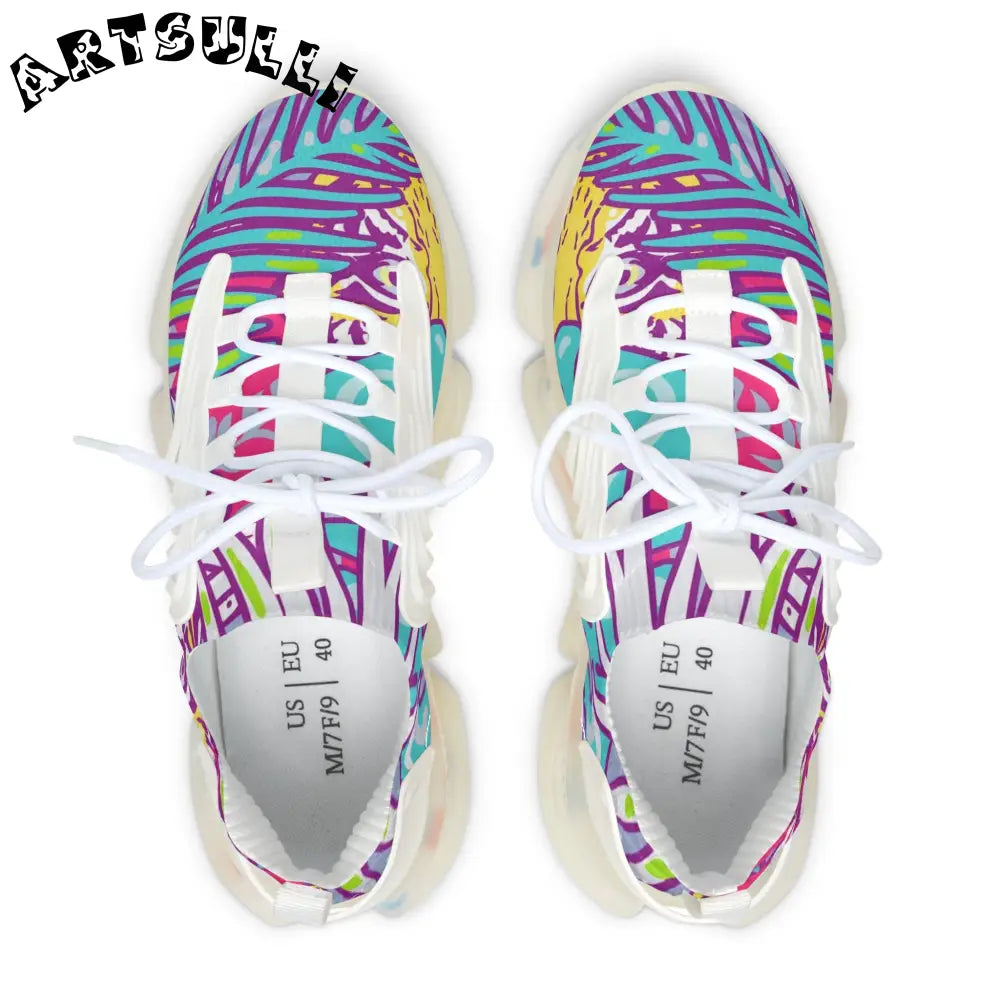 JAKKOUTTHEBXX Tropical Jungle Tigers Torquise and Purple Women’s