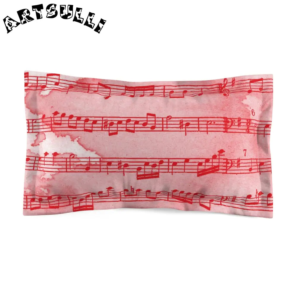 JAKKOUTTHEBXX Pink Musical Notes Pillow Sham 2025