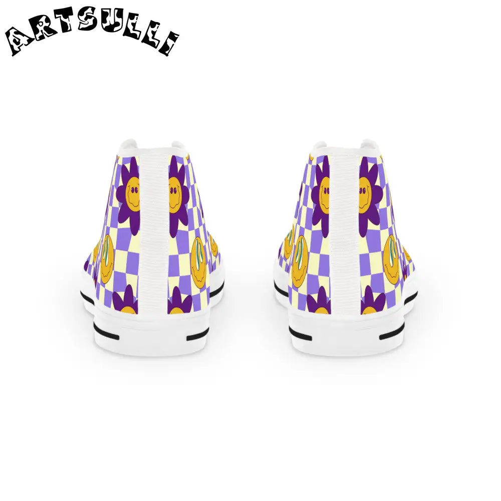 JAKKOUTTHEBXX Trippy Flower Power Motifs II Men’s High Top Sneakers