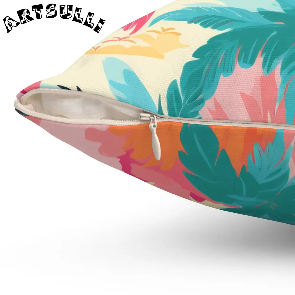 JAKKOUTTHEBXX Tropical Palm Beach Paradise Multi-Color Spun