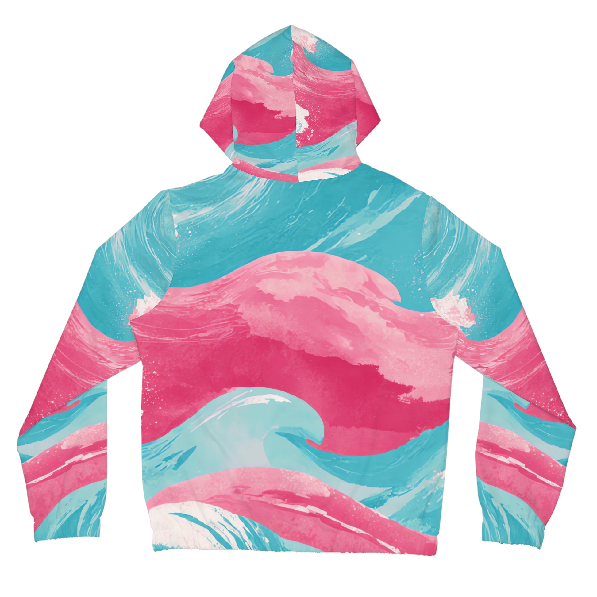 The Great Pastelwave Pink and Blue Women’s Full-Zip Hoodie (AOP), Artsulli - Art is Long, Life is Short, All Over Prints, , , , , , , 