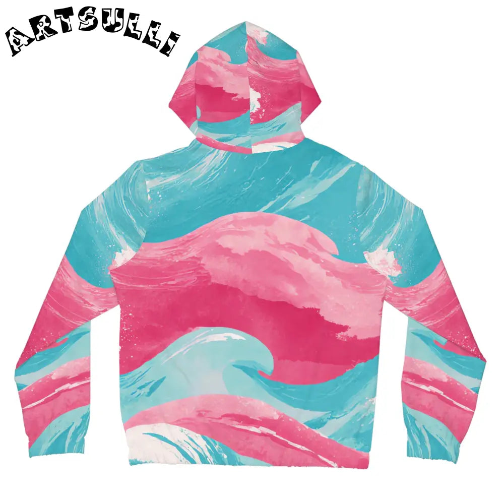JAKKOUTTHEBXX The Great Pastelwave Pink and Blue Women’s Full-Zip