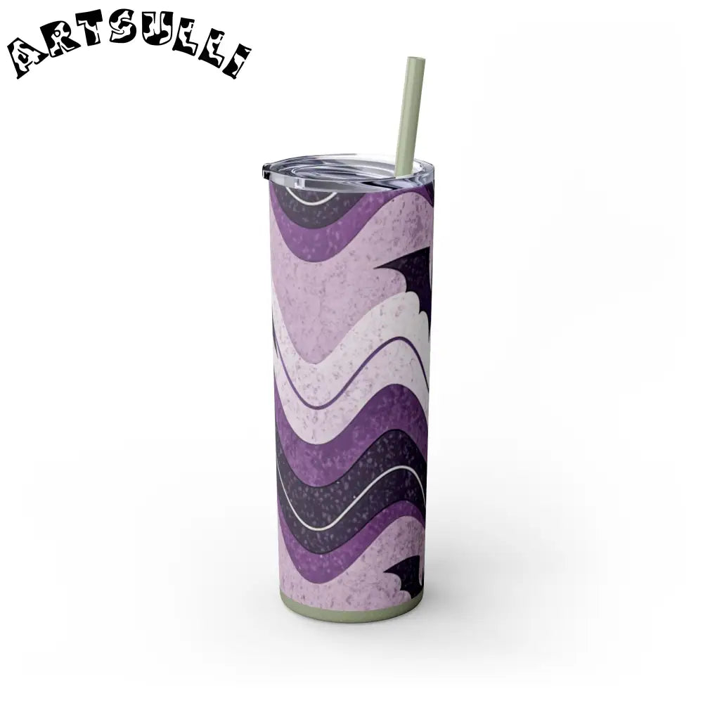 JAKKOUTTHEBXX Bat Wave Skinny Tumbler with Straw 20oz JAKKOUTTHEBXX