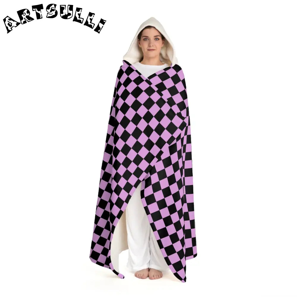 JAKKOUTTHEBXX Pixel Punk Vision II Hooded Sherpa Fleece Blanket