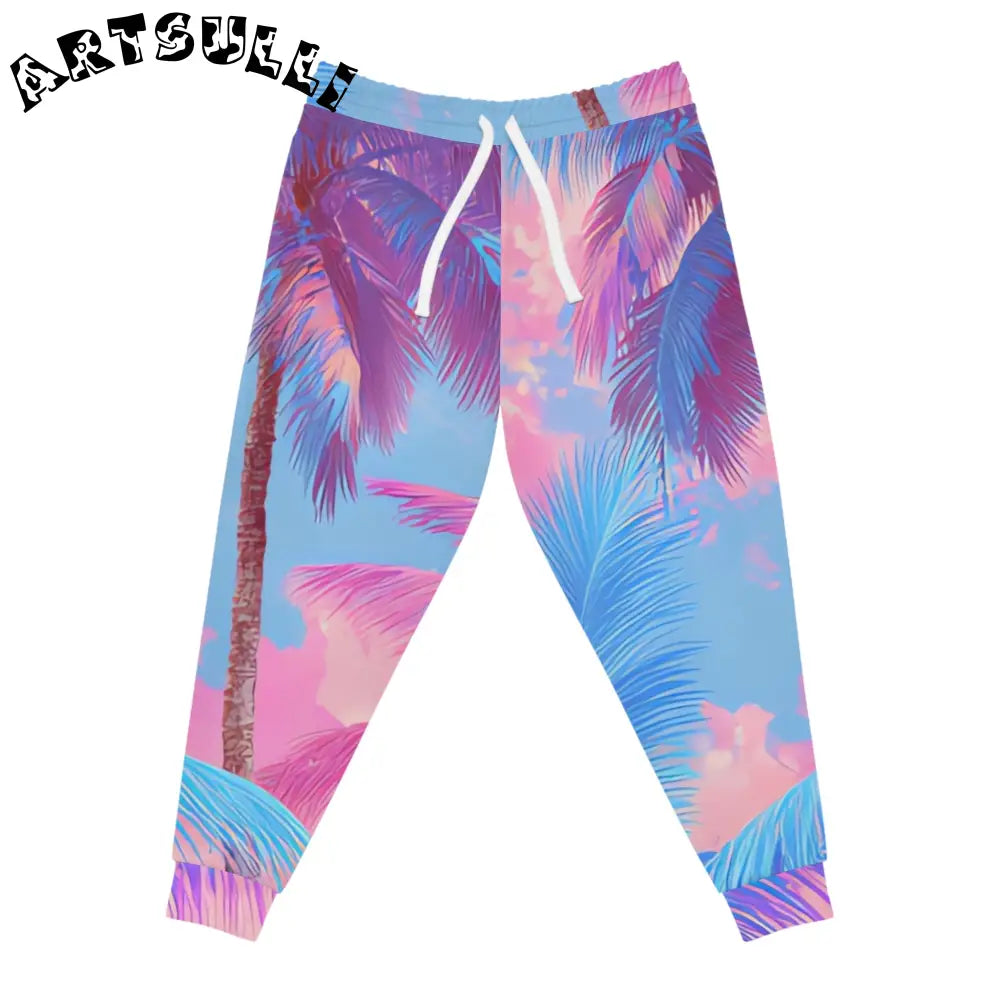 JAKKOUTTHEBXX Ethereal Pastel Palms Athletic Joggers (AOP)