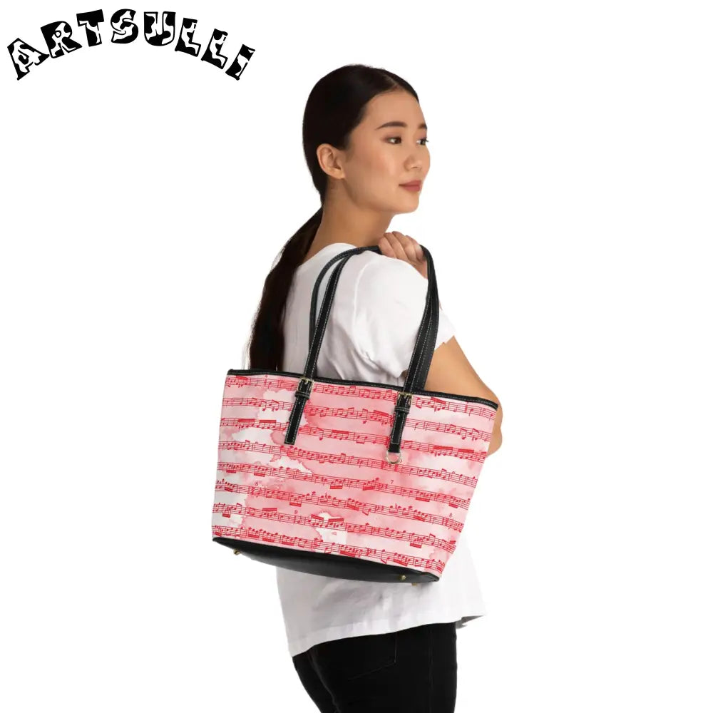 JAKKOUTTHEBXX Pink Music Score Shoulder Bag 2025
