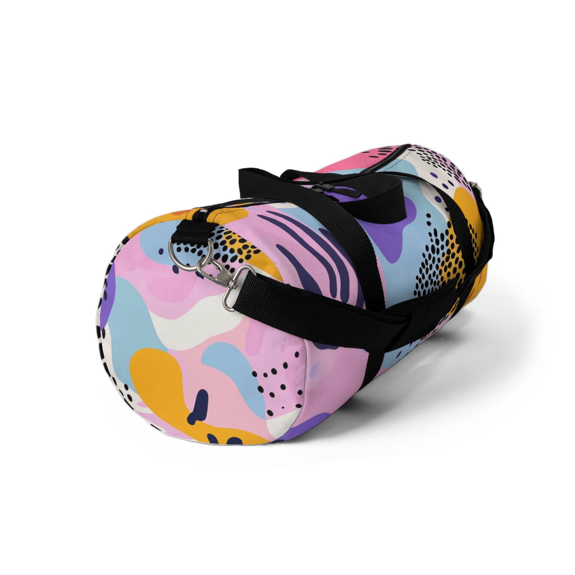Colorful Abstract Dots and Shapes II Duffel Bag, Artsulli - Art is Long, Life is Short, Bags, , , , , , , 