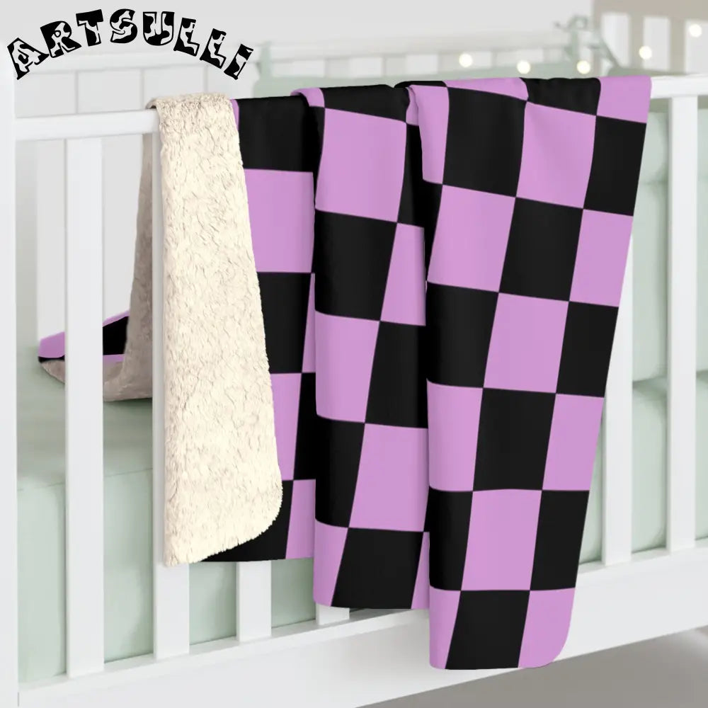 JAKKOUTTHEBXX Pixel Punk Vision Sherpa Fleece Blanket JAKKOUTTHEBXX