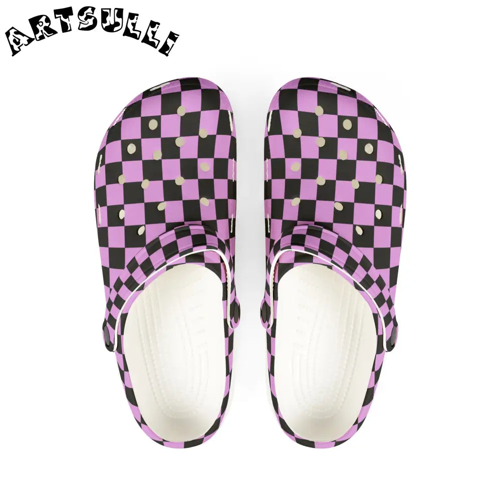 JAKKOUTTHEBXX Pixel Punk Vision EVA Foam Rubber Shoes (AOP)