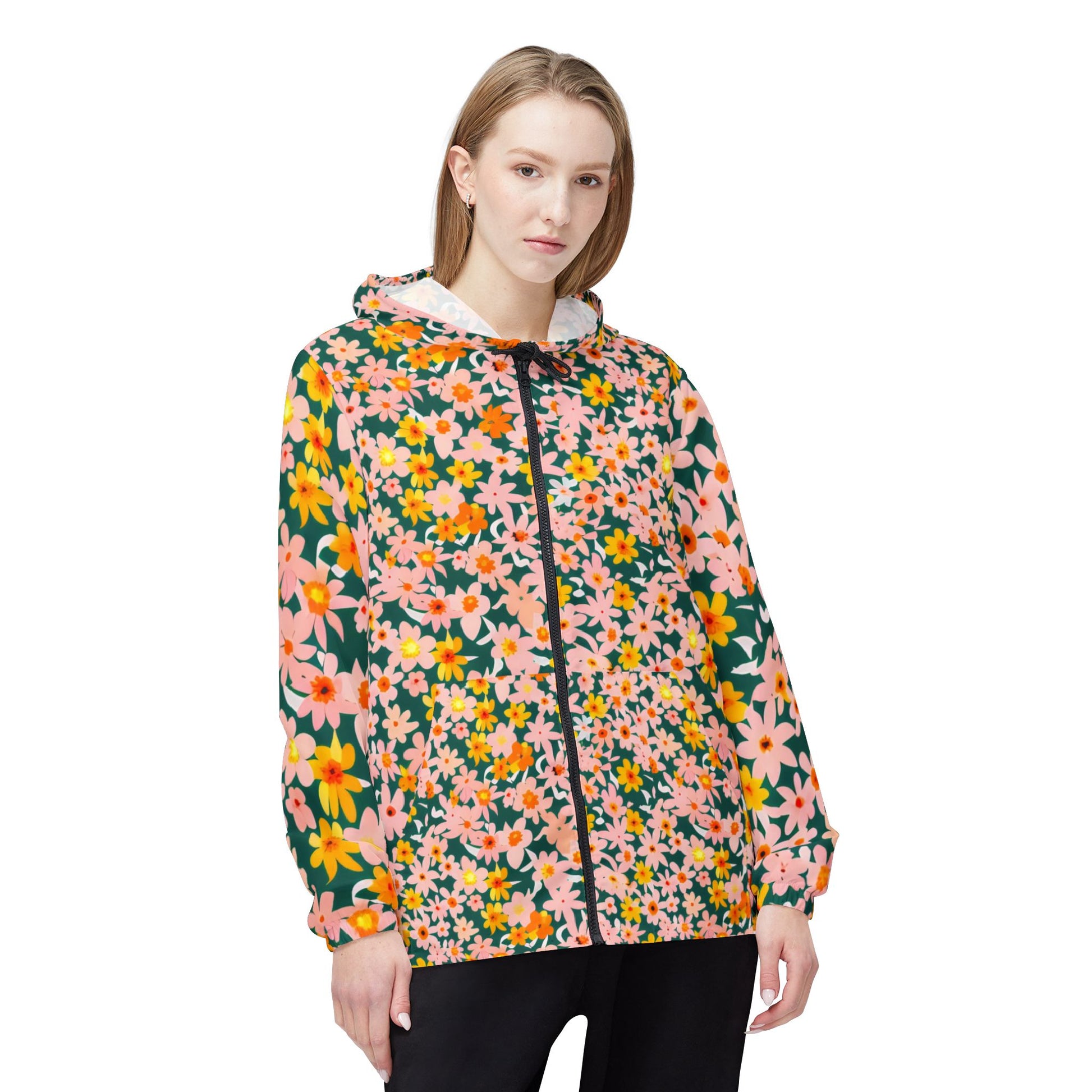 Windbreaker Jacket (AOP), Artsulli - Art is Long, Life is Short, Outerwear, , , , , , , 