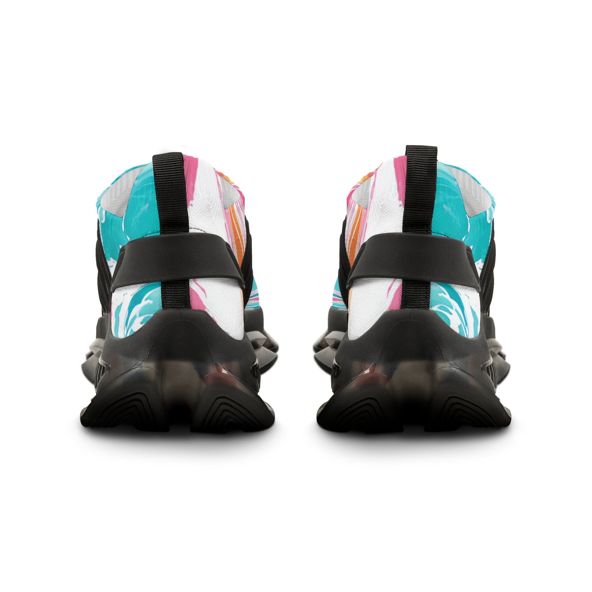 Liquid Pastel Spill Multi-Color Men's Mesh Sneakers, Artsulli - Art is Long, Life is Short, Shoes, , , , , , , 