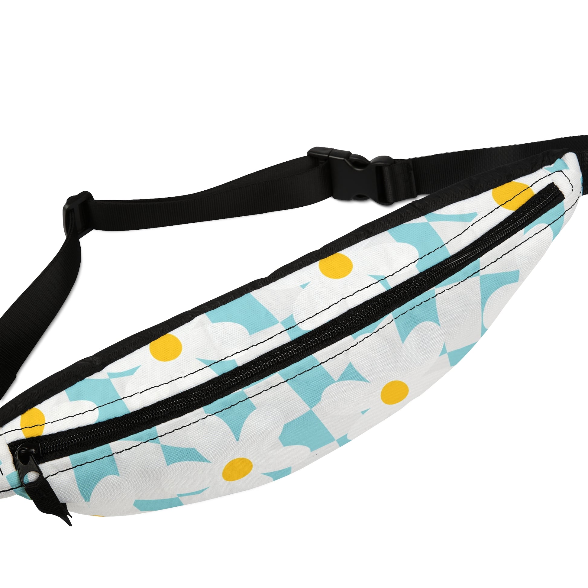 Trippy Check Garden Fanny Pack, Artsulli - Art is Long, Life is Short, Bags, , , , , , , 
