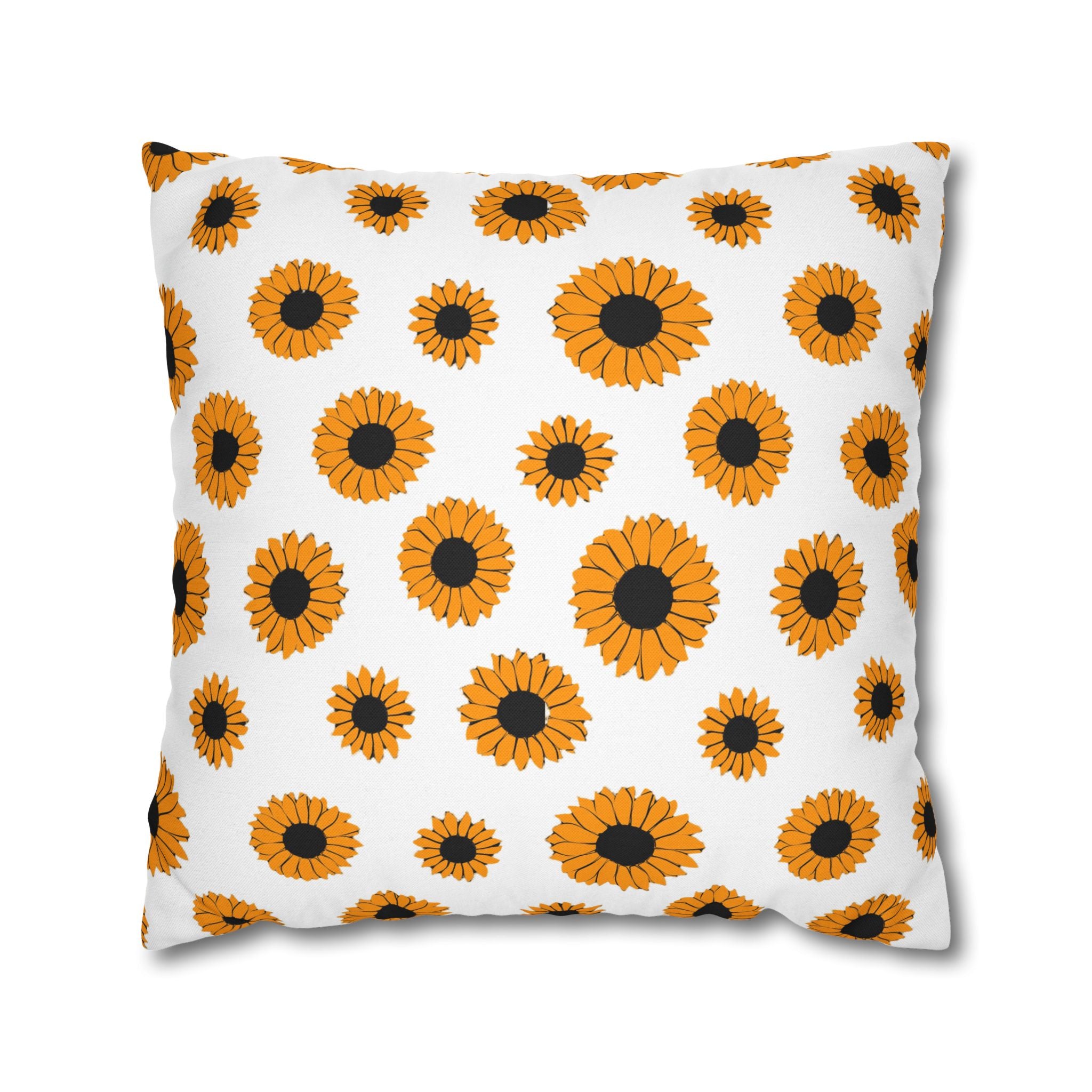 Sunflowers Spun Polyester Square Pillowcase, Artsulli - Art is Long, Life is Short, Home Decor, Size, 20" × 20", , , , , 12088613654878