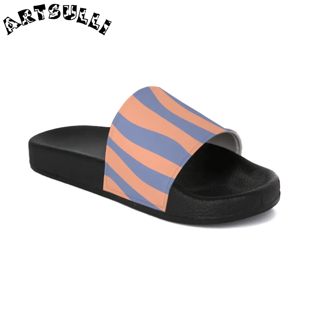 JAKKOUTTHEBXX Custom Touch Melting Zebra Stripes Slides 2025