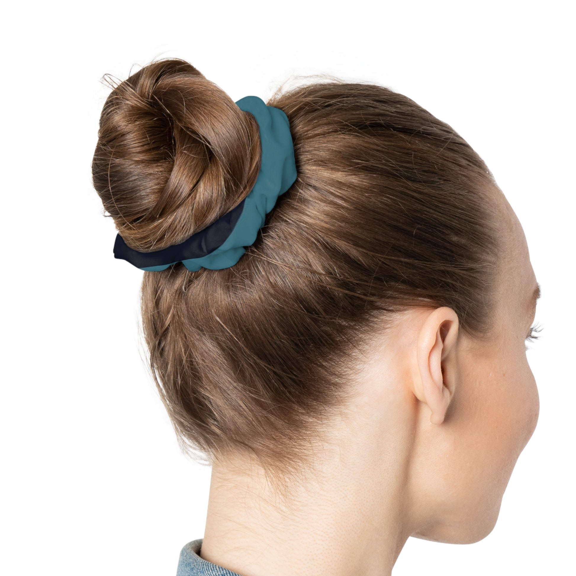 Blue Camouflage Scrunchie, Artsulli - Art is Long, Life is Short, Accessories, , , , , , , 