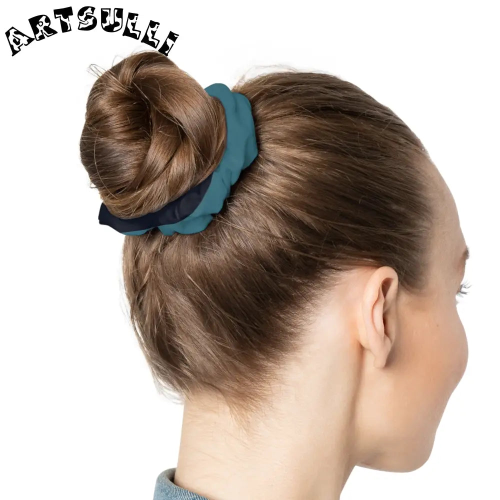 JAKKOUTTHEBXX Blue Camouflage Scrunchie JAKKOUTTHEBXX Artsulli - Art