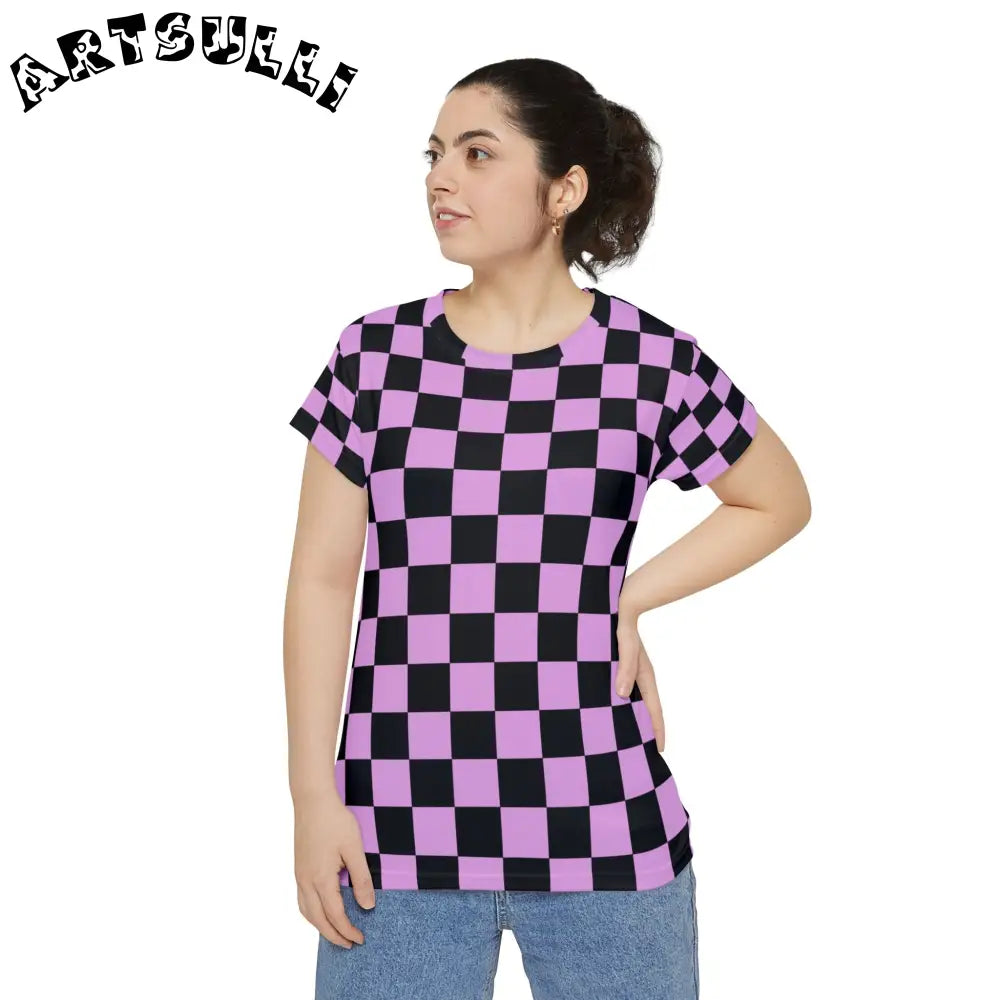 JAKKOUTTHEBXX Pixel Punk Vision Women’s Short Sleeve Shirt (AOP)