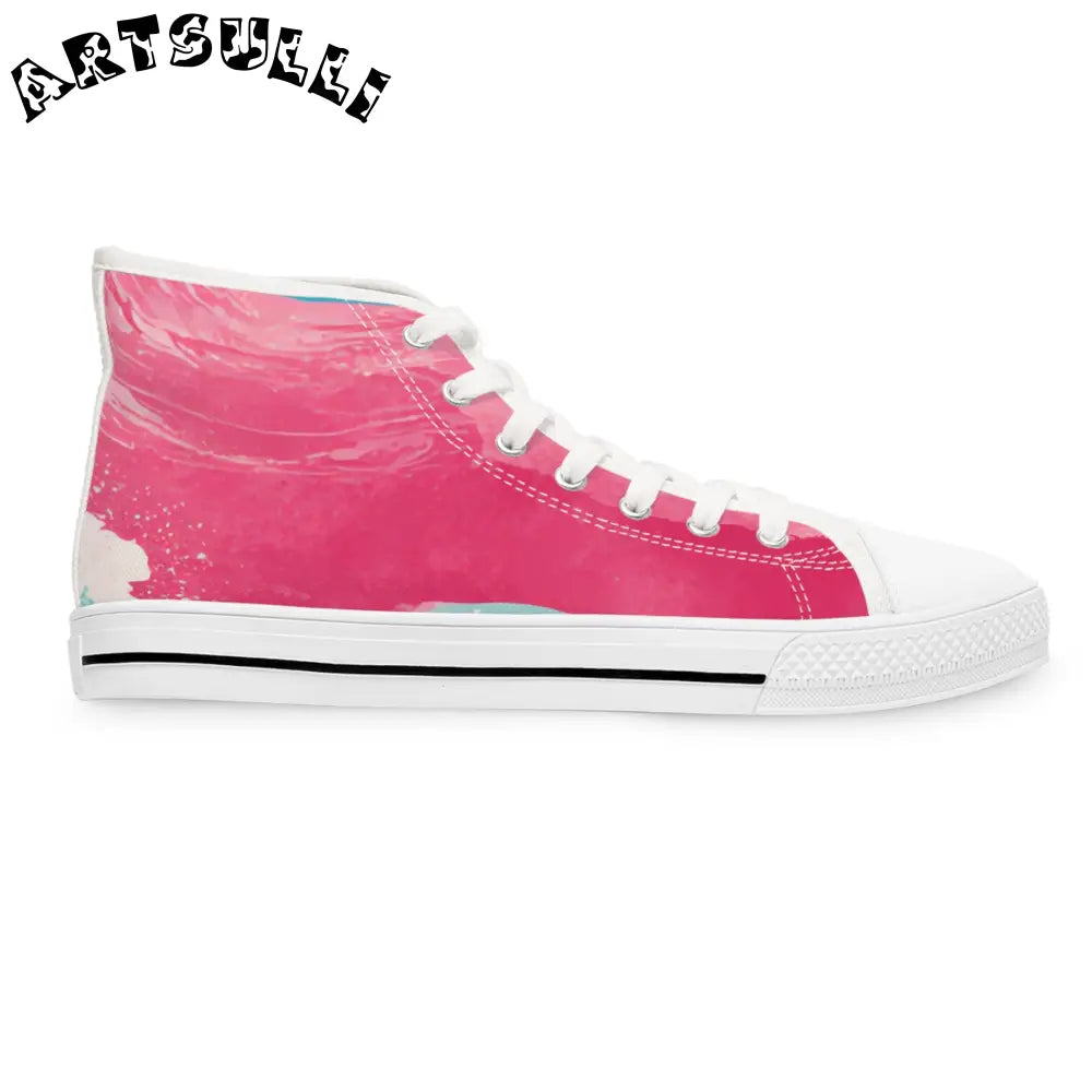 JAKKOUTTHEBXX The Great Pastelwave Pink Women’s High Top Sneakers