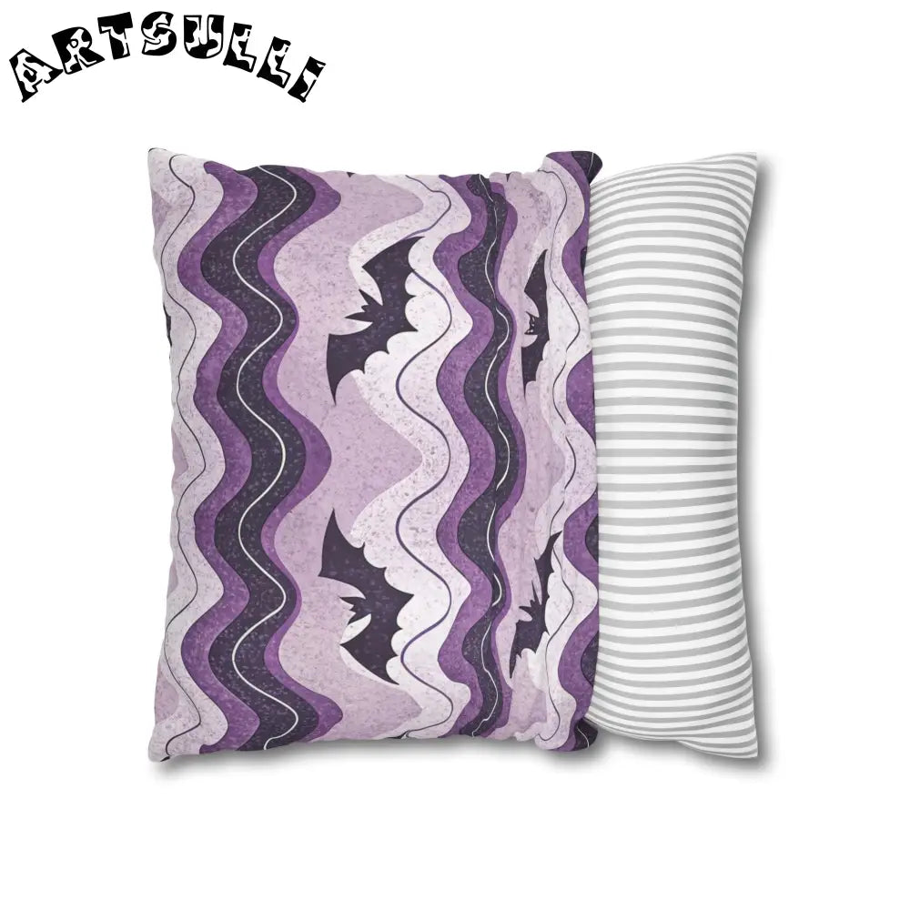 JAKKOUTTHEBXX Bat Wave Spun Polyester Square Pillowcase
