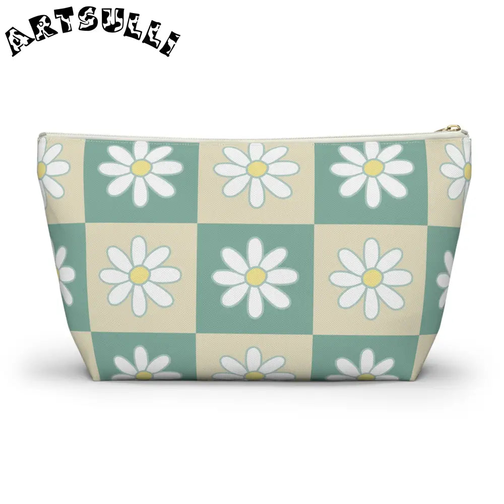 JAKKOUTTHEBXX Retro Daisy Checkerboard II Green and Tan Accessory